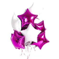 11 фігурних фольгованих гелієвих кульок мікс