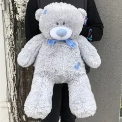 М'яка іграшка «Ведмедик Тедді» 70 см (сірий)