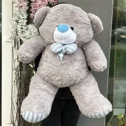 М'яка іграшка «Ведмедик Зефір» 120 см (сірий)