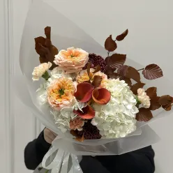 Букет цветов «Peach Caramel»