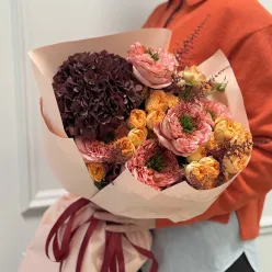 Букет цветов «Vintage Peach»