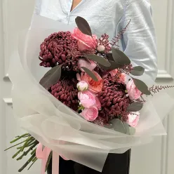 Букет квітів «Pink Merlot»
