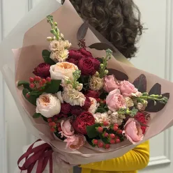 Букет квітів «Romantic Harvest»