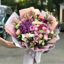 Світлий букет з екзотики | розмір L