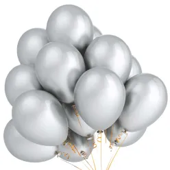 21 гелиевый шарик »серебро»