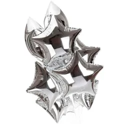 7 фольгованих гелієвих зірочок мікс