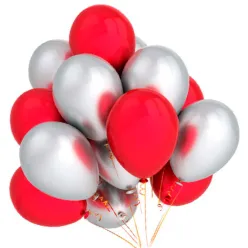 19 гелієвих кульок мікс