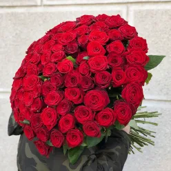 101 червона троянда 60 см