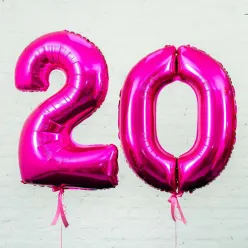 Набор из двух больших шариков цифр в ассортименте