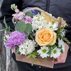 Композиція в дерев'яному ящику «Angels»