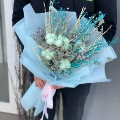 Авторський букет сухоцвітів «Небесний»