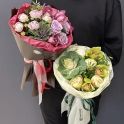 Авторський букет квітів в ассортименті «Ivy»