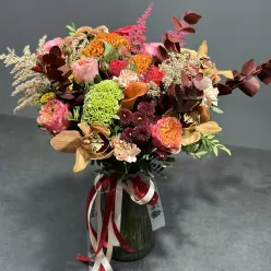 Осінній авторський букет із вазою