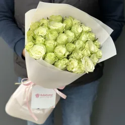 33 кенійські білі троянди в асортименті