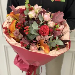 Осінній букет квітів «Amber Autumn»