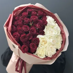 Авторський букет троянд «Dual Harmony»