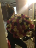 101 троянда мікс «рожево-червоно-біла»