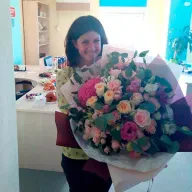 Світлий букет з екзотики | розмір L