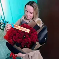 51 червона троянда 60 см