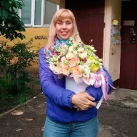 Квіти в шляпній коробці «Левітація»