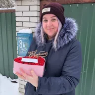 Серце з червоними трояндами «Геометрія любові»