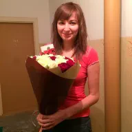 41 троянда мікс «червоно-біла» 60 см