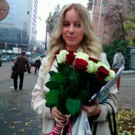 41 троянда мікс «червоно-біла» 60 см