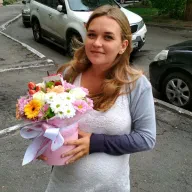 Квіти в шляпній коробці «Тіффані»