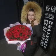 101 червона троянда 50 см