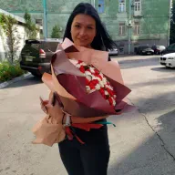 101 троянда мікс червоно-біла 50 см