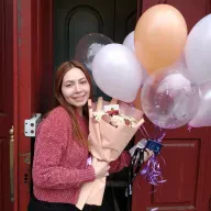 33 білих троянд 50 см