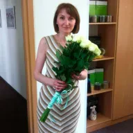 21 біла троянда 80 см