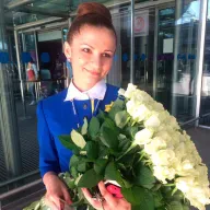 51 біла троянда 80 см