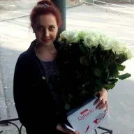 51 біла троянда 80 см