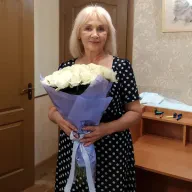 51 белая роза 50 см