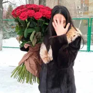 101 красная роза 1 метр