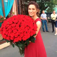 101 красная роза 70 см