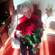 51 красная роза 50 см