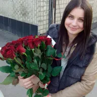 51 красная роза 50 см