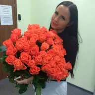 51 коралловая роза Wow 60 см