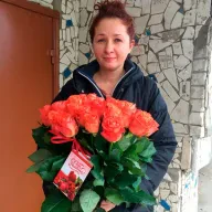 29 помаранчевих троянд Wow 60 см