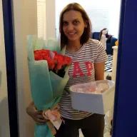 29 помаранчевих троянд Wow 60 см