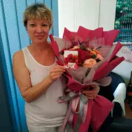 Букет квітів «Бордо»