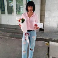 11 троянд мікс червоно-білі 50 см