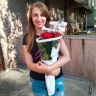 11 червоних троянд 60 см